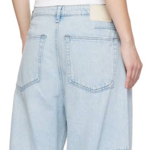 rag & bone Blue Straight Charlie High-Rise Barrel Jeans - Picture 3 of 5